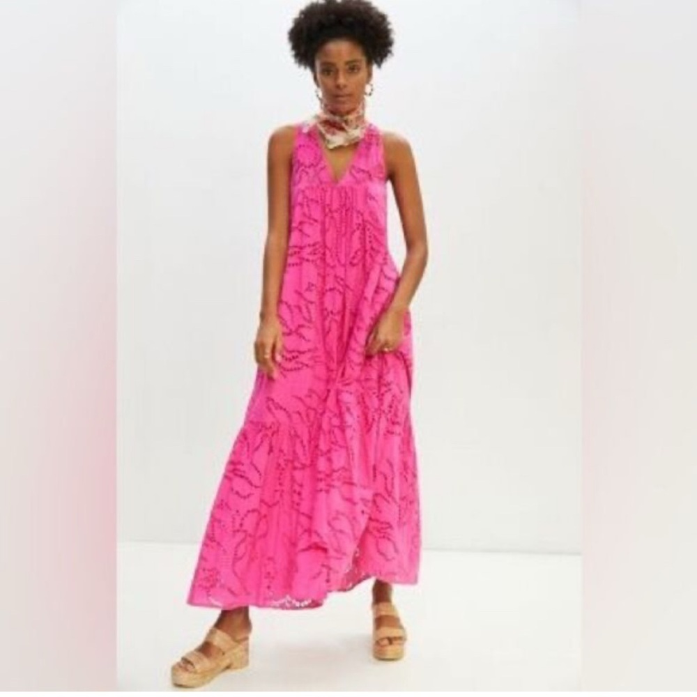 Anthropologie Maeve belrose eyelet maxi dress - Picture 2 of 16